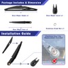 Shopauto Rear Windshield Wiper Arm Blade Assembly Kit Compatible with