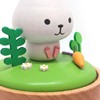 LILYXIN Christmas Decor Rabbit Music Box, Bunny Wooden Mechanical Musical