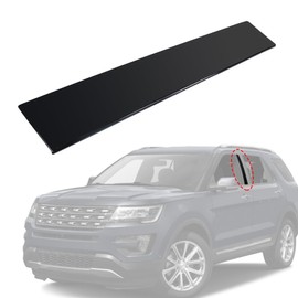 Front Left Driver Side B Pillar Molding Trim 926-448 Door Applique Replacement for Ford Explorer 2011-2016 BB5Z7820555BB Gloss Black
