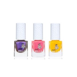 Miss Nella Drei Einhorn-Nagellacke passend zum Einhorn-Kleid In diesem 3er Pack findest du die Nagellacke: MN48 Galactic Unicorn, MN28 Marshamallow, MN 17 Honey Twinkless.