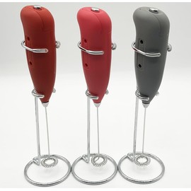 Primula Hanheld Electric Milk Frother with Stand, Foam Maker, Stainless Whisk, Drink Mixer, for Cappuccino, Latte, Macchiato, Matcha, Multi-Color Gift Set