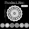 6PCS White Vintage Crochet Doilies, 6 to 7 Inch Crochet