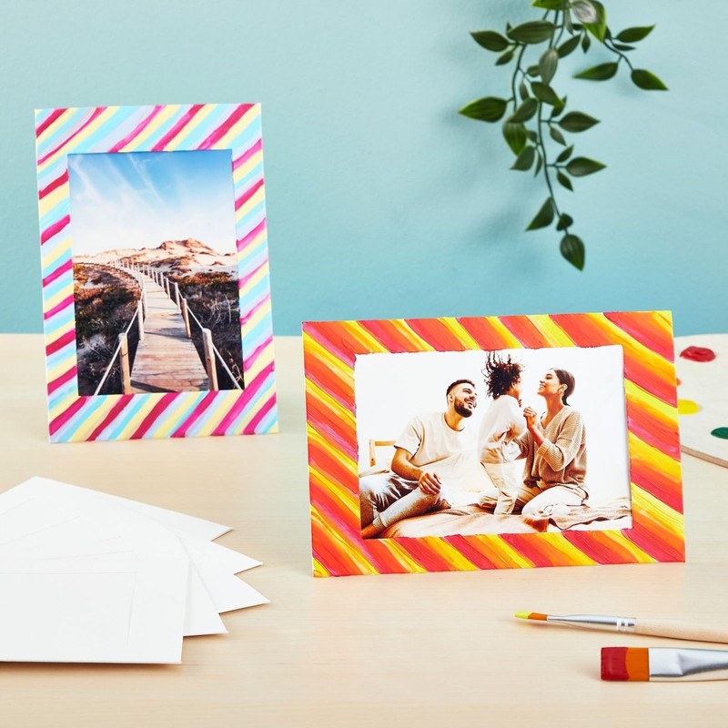 Juvale Cardboard Picture Frames for 4x6 Photos - White Paper