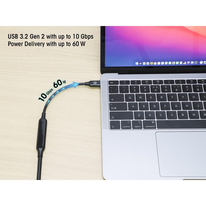 Manhattan USB-C Male to USB-C Male 5m SuperSpeed+ USB 10Gbps