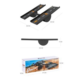 RC Car Jump Ramp Slope Takeoff Board RC Stunt Playset for 1/10 1/12 1/14 1/16 Short-Course Truck/Monster Truck/Drifting RC Car