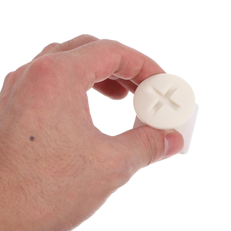 Abaodam 8Pcs Slide Fixing Screw Caps Plastic Replacement Covers for