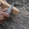 HAWK KNIVES Handmade Damascus Steel Blade Kiridashi Knife - 2.5