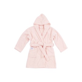 Meyco Baby Unisex Terry Towelling Bathrobe (Children's Bathrobe Made of 100% Cotton, Wonderfully Soft, High Quality, Moisture-Absorbent, Size: 86/92), Soft Pink