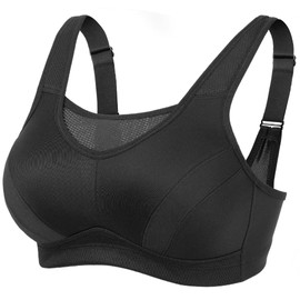 Deyllo Women's Sports Bra Strong Hold Large Sizes Sports Bra for Fitness Running Yoga. - 110B