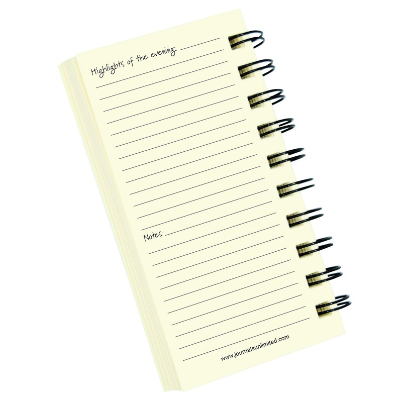 Write it Down series by Journals Unlimited, Guided Journal, Dining