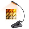 VAVOFO Amber Rechargeable Book Lights, Blue Light Blocking Reading Lights,