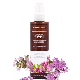 Biofresh cosmetics Flower Water Unfiltered with Thyme for Face, Body and Hair, Women's Skin Care and Hair Care, Face Toner, Face Cleansing & Face Care, Skincare 200 ml