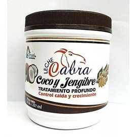 Lamuel Lemuel Leche Cabra Coconut and Ginger Treatment 8oz  control caida y crecimiento
