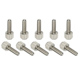 sourcing map 10 Pcs Computer Case Thumb Screws, M4x14 Thread PC Computer Case Fastener Thumb Screws for DIY PC Cover Power Supply PCI Slots Hard Drives