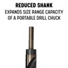 Drill America 1-1/2" Reduced Shank High Speed Steel Black &