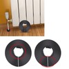 ZZLBZN 15mm Radiator Pipe Covers, 4Pcs Black Radiator Pipe Collars,