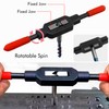 Gasea Adjustable Tap Wrench Handle Screw Thread Tap Holder Reamer