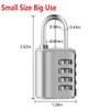 2 Pack Combination Padlock, 4 Digit Resettable Outdoor Waterproof Padlock