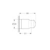 Grohe Vitalio 27958001 Hand Shower Holder Standard Size (Not Adjustable,