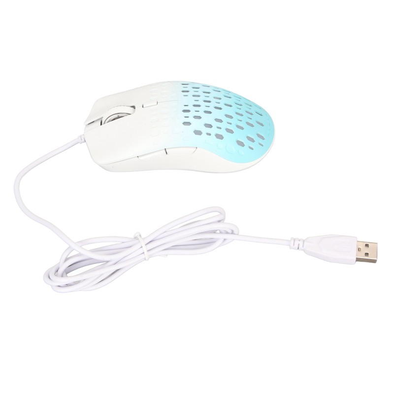 Wired Gaming Mouse with 7 RGB 3600DPI Lightweight Ergonomics Breathable