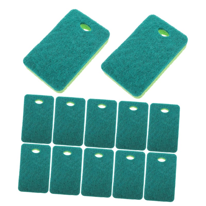 VILLFUL 12pcs Kitchen Sponge Dual Sided Scrubbers for Efficient Dishwashing