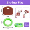 CheeFun 80Pcs Rubber Key Covers Caps: Identifier Rings Key Toppers