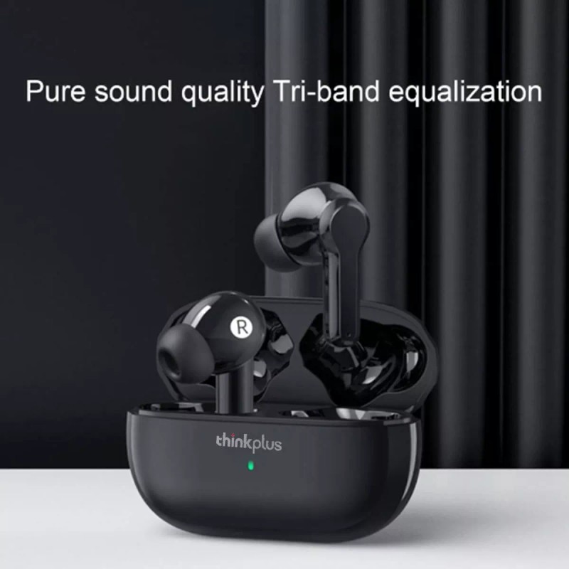 Lenovo Audífonos in-ear gamer inalámbricos Lenovo LivePods LP1S negro con