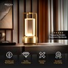 PRIDOLA Crystal Cordless Table Lamp - Rechargeable LED Desk Lamp