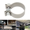 Tbest Universal Band Clamps - Rustproof Muffler Clamp for Downpipe