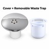 Round Shower Floor Drain Cover with Removable Waste Trap Insert