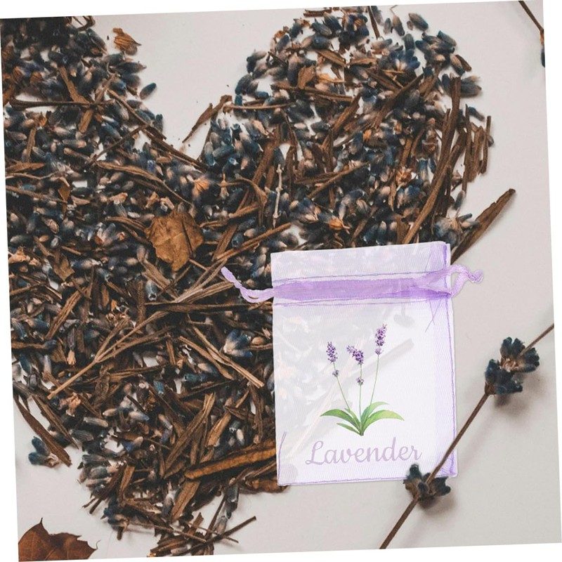 ULTECHNOVO 50pcs Lavender Sachet Bags Empty Drawstring Mesh Pouches for