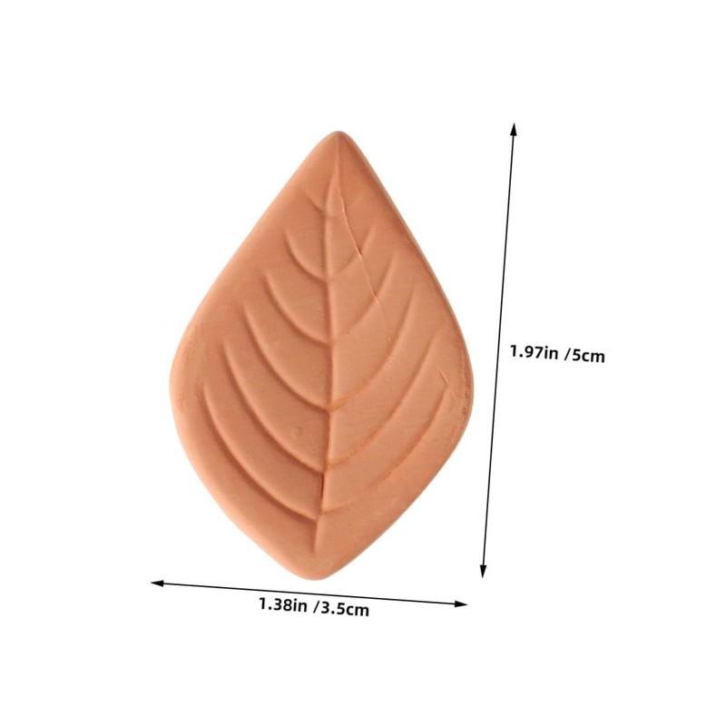 NOLITOY Leaf Shape Sugar Saver Reusable Sugar Softener Terracotta Container