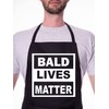 Print4U Bald Lives Matter Funny BBQ Baking Cooking BBQ Apron