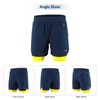 Lixada Men 2 in 1 Running Shorts Quick Drying Breathable