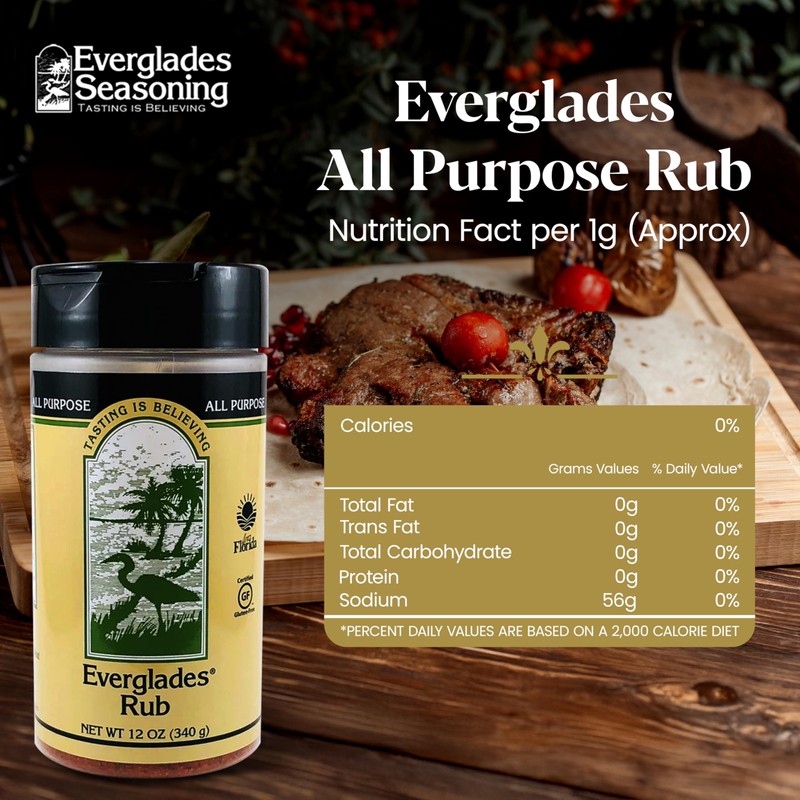 Everglades Seasoning & BBQ Rub Combo 14 oz (Pack of