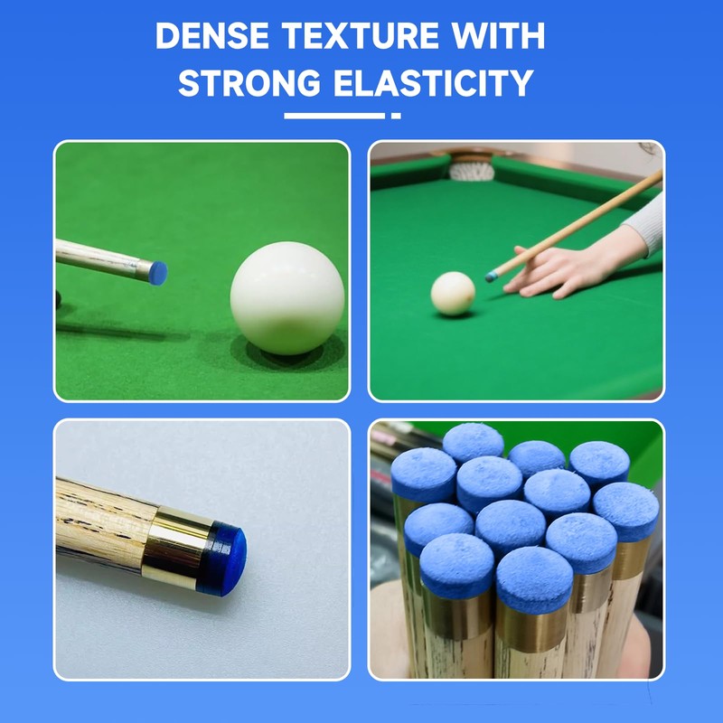 30PCS Billiard Pool Cue Tips Pool Cue Tips Replacement Kit