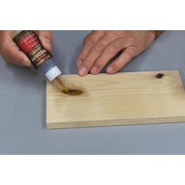 STARBOND Light Brown Medium CA Glue (Premium Cyanoacrylate Super Glue) Crack Filler 150 CPS Viscosity, for Woodworking, Woodturning, Carpentry, Guitar, 2oz