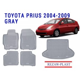REZAW-PLAST REZAWPLAST Car Mats for 2004-2009 Toyota Prius Floor Mats & Cargo Mat Custom Fit