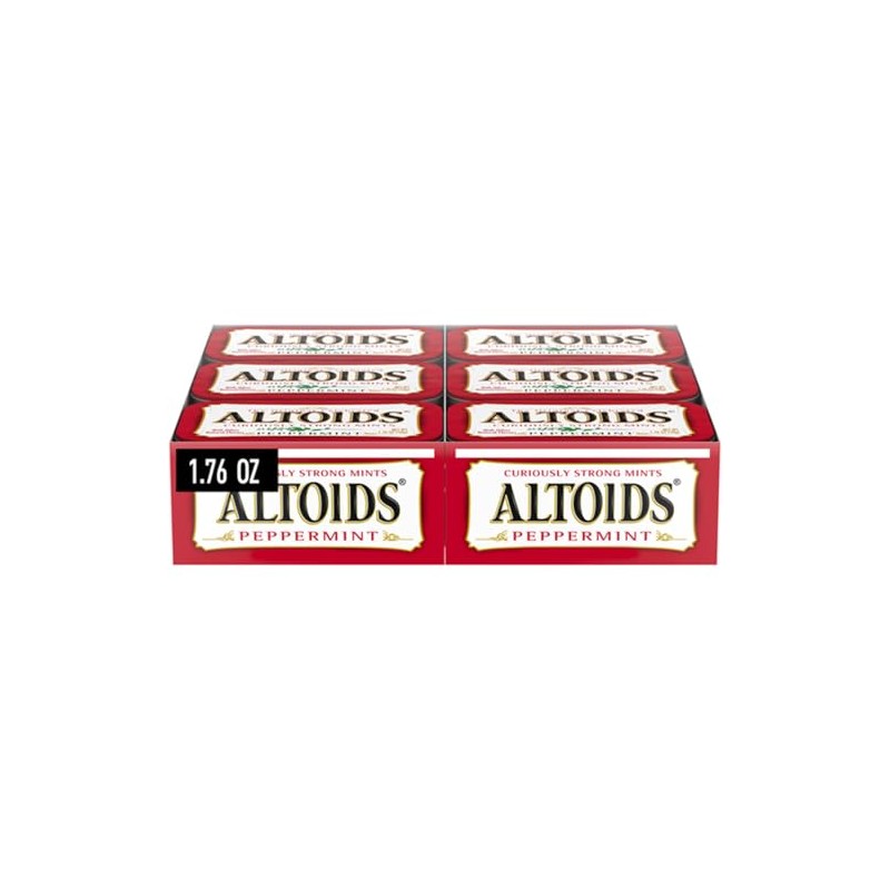 Altoids Curiously Strong Peppermint Mints - 12 Pack