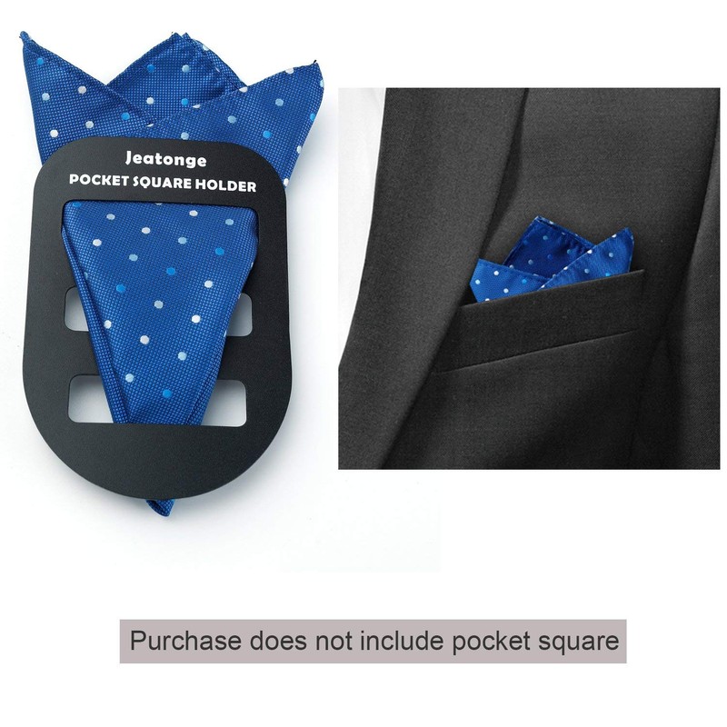 Jeatonge Pocket Square Holder Keeper Organizer Pocket Squares for Men