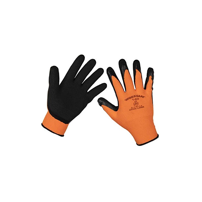 Worksafe 9140XL/12 Foam Latex Grippa Gloves (X-Large) - Pack of