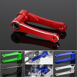 3D CNC Rear Suspension Lowering Link Accessories Compatible with CR125R/250R CRF250X CRF250R CRF450R CRF450X Off Road Dirt Bike Lowerings KIt Motorcycle Rear Drop Links(Red)