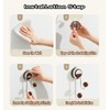 MURRI&MURRDI Strong Vacuum Suction Hooks 2 Pack, Hanger Suction Cup