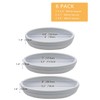 SAROSORA Round Plastic Plant Saucer Drip Tray Set of 6