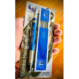 Leda Mechanical Pencil Black and Mixed Colors Lead Refill Pack for drawing and sketching (Jumbo 3mm)