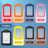 WSERE 5 Pieces PU Leather ID Card Badge Holder, Vertical