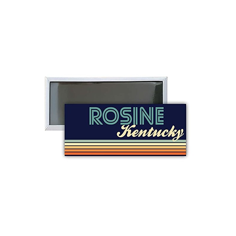 Rosine Kentucky Souvenir 4.75x2-Inch Rectangle Fridge Magnet Retro Design