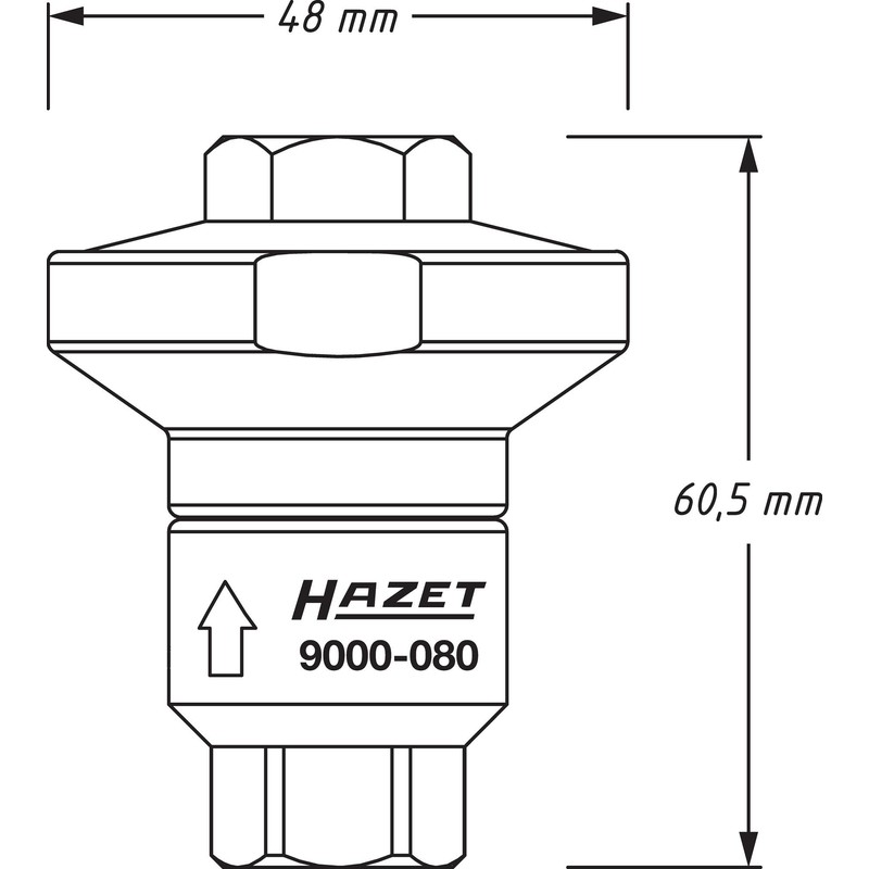 Hazet 9000 080 Air Regulator, 0.0001 V
