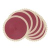 DRMHM Round Placemats Set of 8 Woven Placemats for Dining