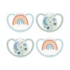 NUK Space Chupetes de ortodoncia que brillan en la oscuridad